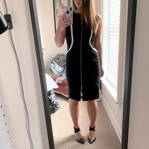 Women’s Calvin Klein Shift Dress with Double Zipper